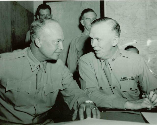 GENs Marshall and Eisenhower
